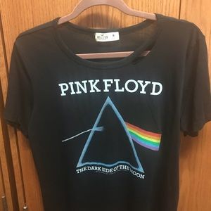 Hollister Pink Floyd distressed tee